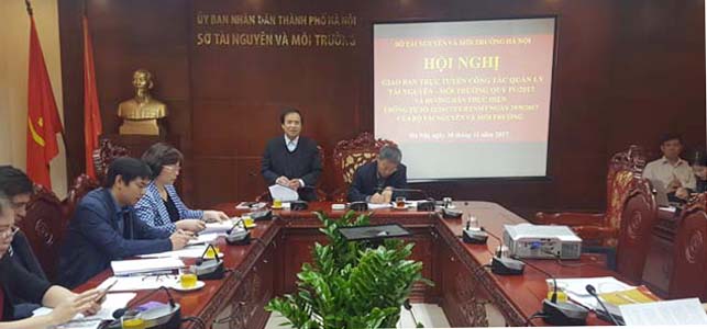 Giao ban trực tuyến công tác quản lý Tài Nguyên và môi trường Qúy IV/2017 và hướng dẫn thực hiện thông tư số 33/2017/TT – BTNMT Ngày 29/9/2017 của Bộ TNMT